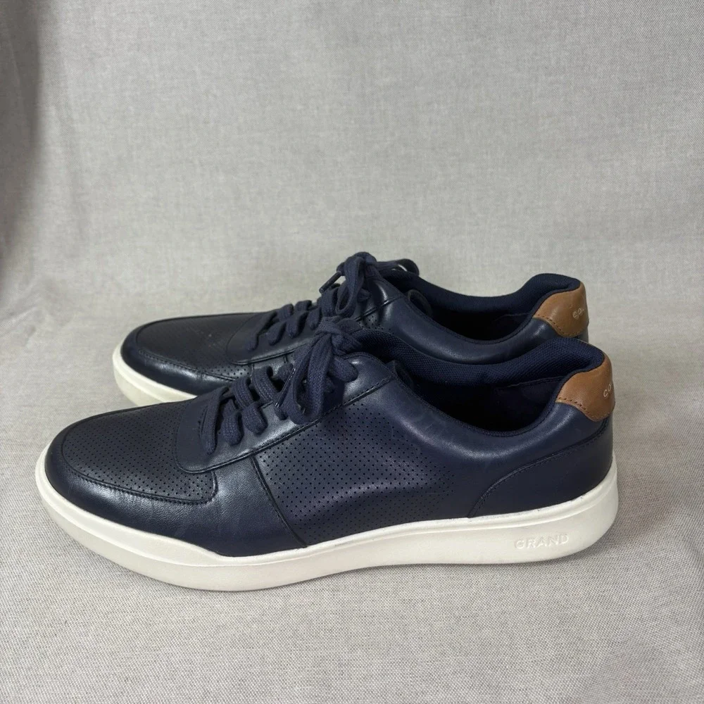 Cole Haan Z2806 Navy Grand Crosscourt Modern Perf Casual Sneaker Size‎ 10 M